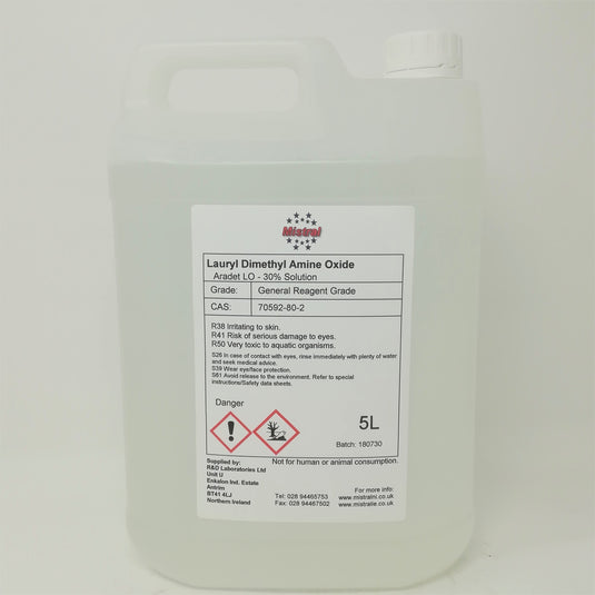 LAO LDAO - Lauryl Dimethyl amine Oxide - Lauramine Oxide (Softwash Surfactant)
