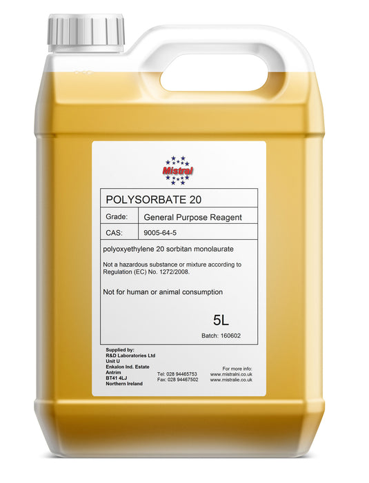 Polysorbate 20 - Polyoxyethylene 20 sorbitan monolaurate