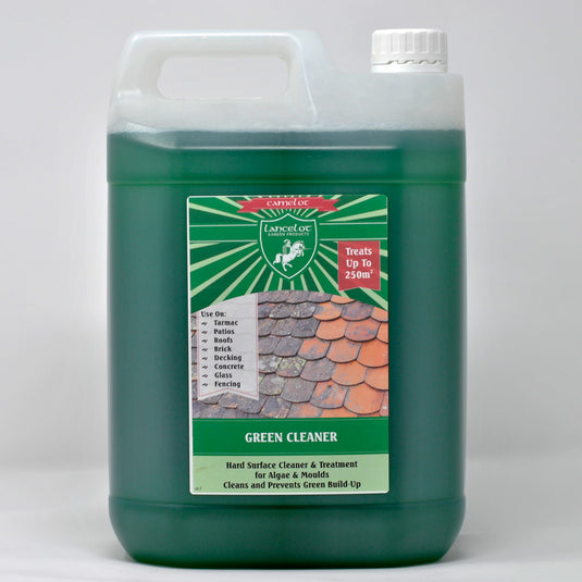 Lancelot Green Cleaner Concentrate - 5% DDAC Solution - Kills Mould, Algae and Lichen on Hard Surfaces