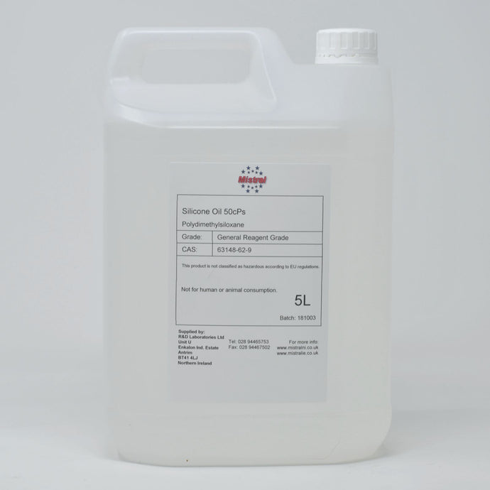 Silicone Oil 50 cPs  (Polydimethylsiloxane PDMS) - Dimethicone 50