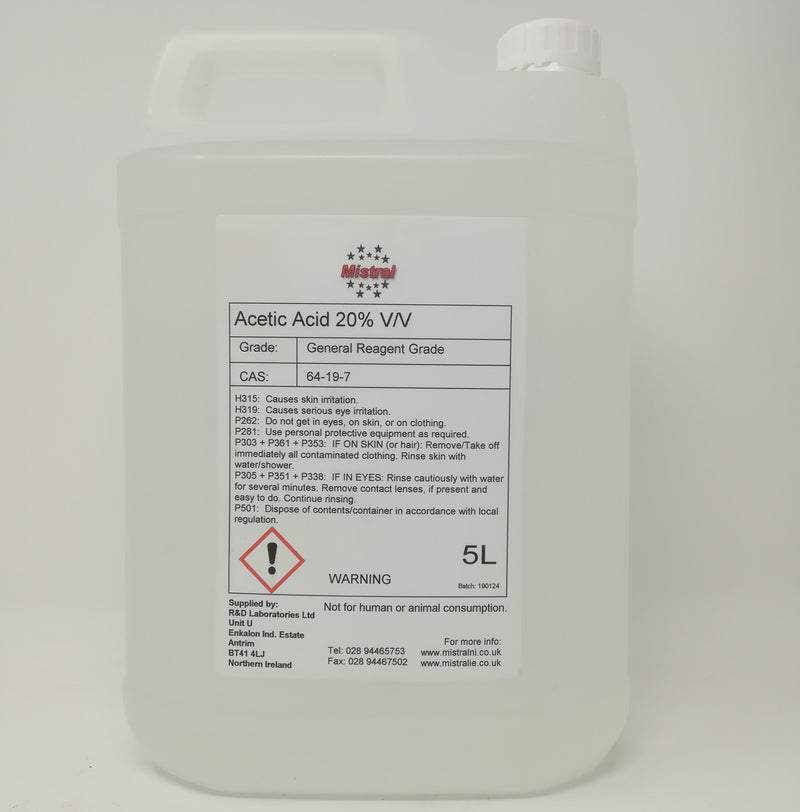 Load image into Gallery viewer, Acetic Acid 20% v/v - Ethanoic acid - White Vinegar
