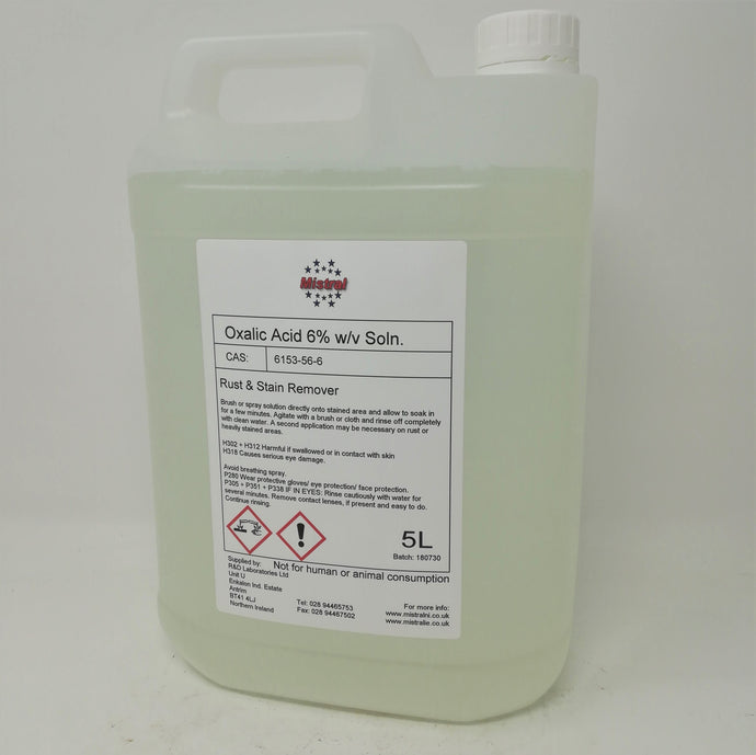 Oxalic Acid 6% solution - Rust & Stain Remover