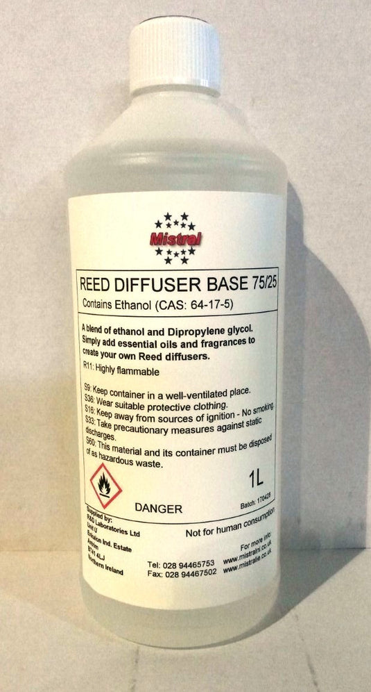Reed Diffuser Base - Mistral RDB7525 (25% ethanol 75% DPG)