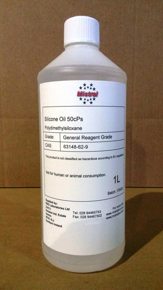 Silicone Oil 50 cPs  (Polydimethylsiloxane PDMS) - Dimethicone 50